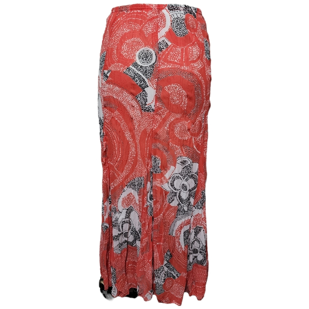 Rafael Hibiscus Floral Batik Broomstick Skirt Siz… - image 4